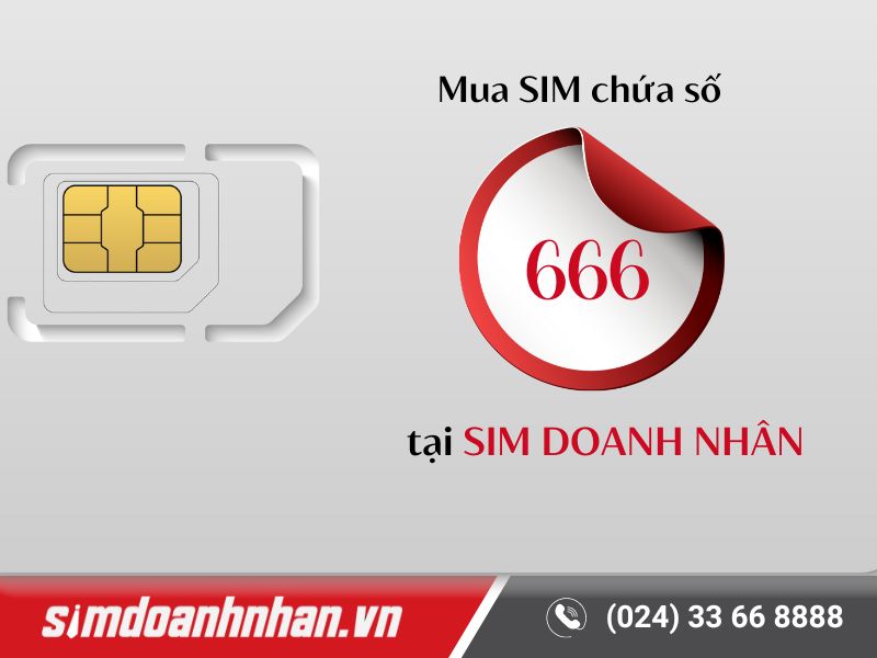 SIM Doanh Nhân cung cấp SIM điện thoại đuôi 666 chất lượng