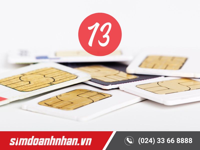 Nhiều người chọn số 13 trong dãy số SIM điện thoại của mình