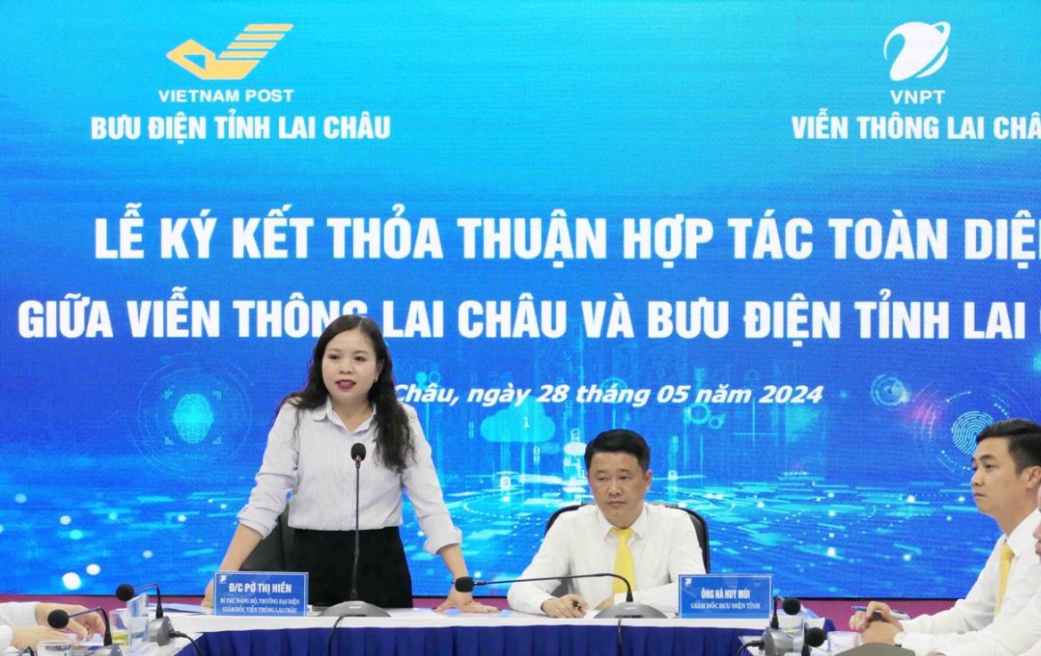 Viễn thông Lai Châu và Bưu điện tỉnh ký kết hợp tác toàn diện