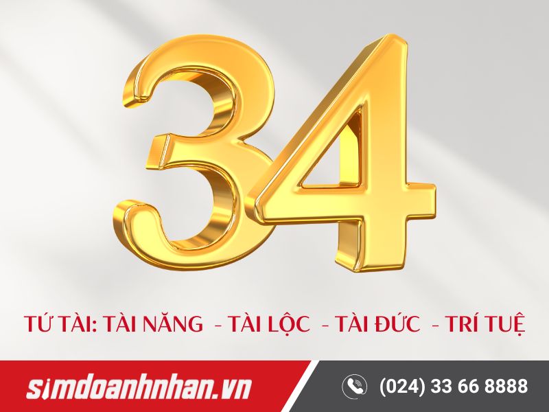 Số 34 có ý nghĩa trong quan niệm dân gian là Tứ Tài