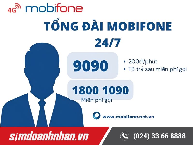 Gọi tổng đài MobiFone qua 18001090 hoặc 9090 để kiểm tra SIM chính chủ