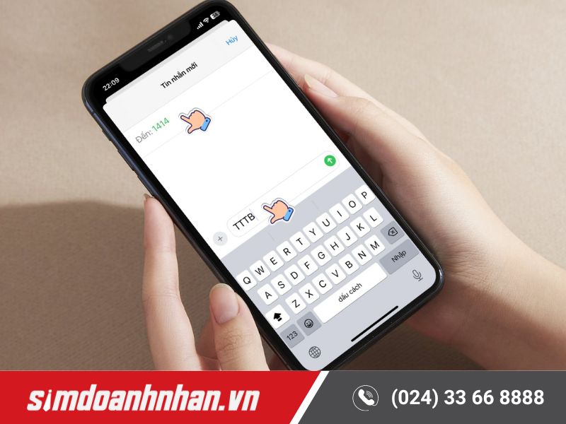 Soạn cú pháp TTTB gửi tổng đài 1414 để kiểm tra thông tin SIM Vietnamobile