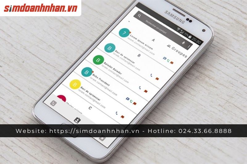 Cách 2 Khôi phục danh bạ bằng Gmail