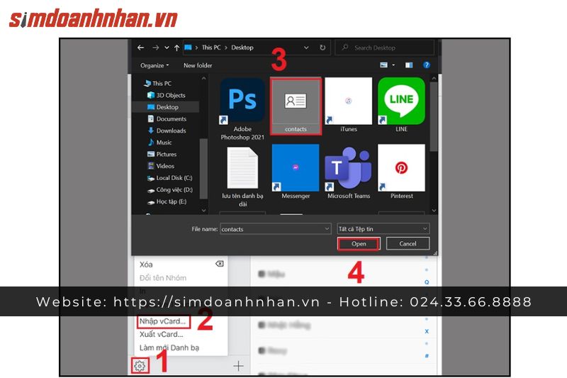 Chọn Danh bạ