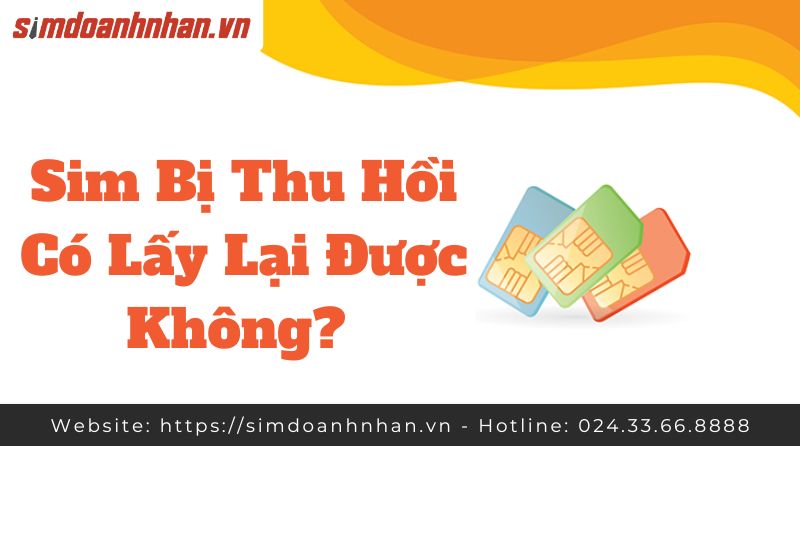 Sim Bị Thu Hồi Có Lấy Lại Được Không