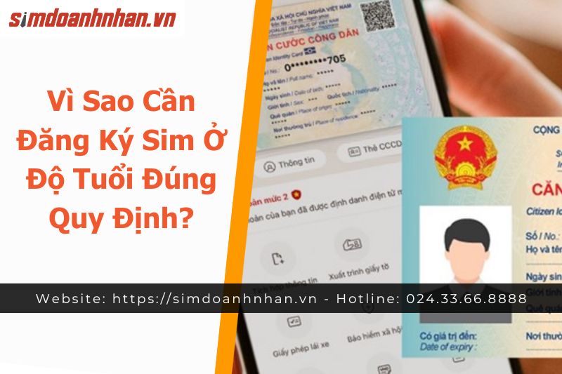 Vì Sao Cần Đăng Ký Sim Ở Độ Tuổi Đúng Quy Định? 
