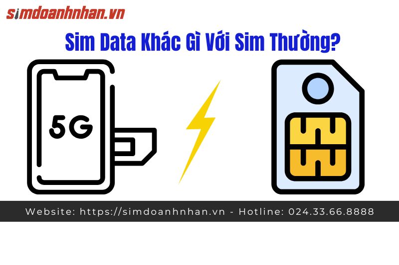 Sim Data Khác Gì Với Sim Thường?