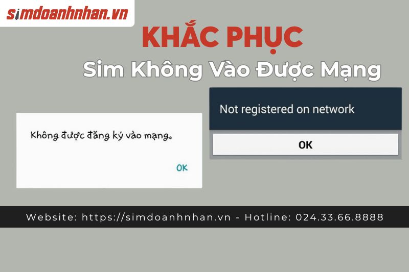 Hướng Dẫn Cách Khắc Phục Lỗi Sim Không Vào Được Mạng
