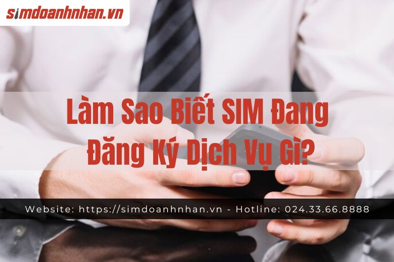 Làm Sao Biết SIM Đang Đăng Ký Dịch Vụ Gì?