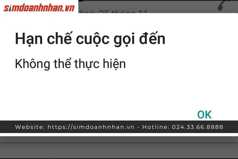 Sim Bị Hạn Chế Cuộc Gọi Là Gì?
